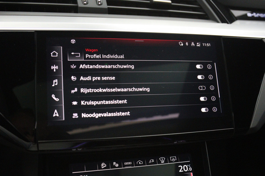 Audi Q8 e-tron 408 PK 55 Quattro S-Line Edition 115 kWh, SOH 97%, Panoramadak, RS-Sportstoelen, B&O Sound, Luchtvering