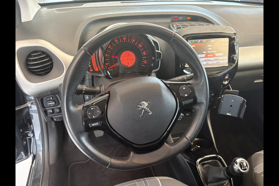 Peugeot 108 1.0 e-VTi Allure Airco - Achteruitrijcamera - Bluetooth - Led verlichting - Elektrische ramen - Licht metalen velgen 15 inch - Mistlampen voor - Stuur multifunctioneel - Start/ stop systeem - Centrale vergrendeling met afstandsbediening