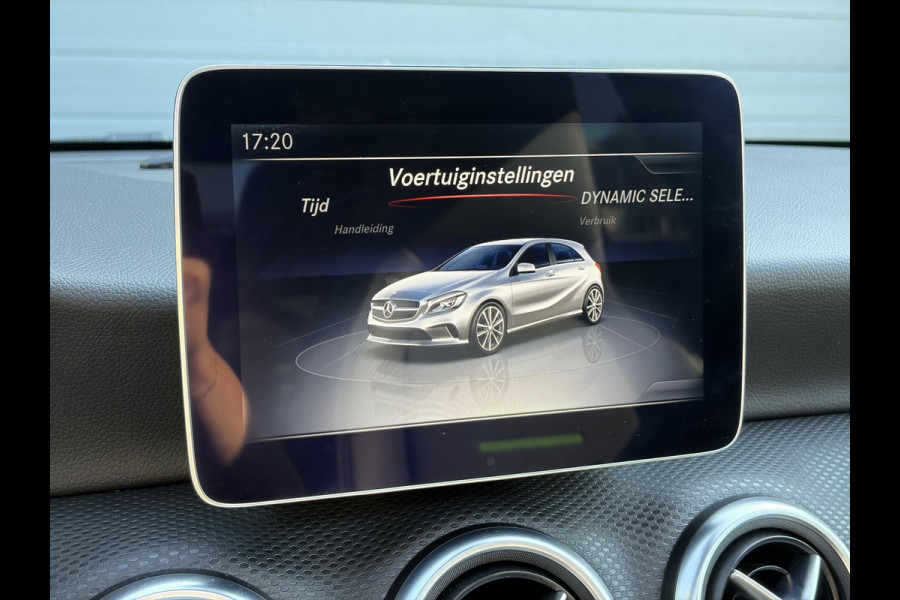 Mercedes-Benz A-Klasse 160 Ambition Automaat l Dealer Onderhouden l Pano l Carplay l Stoelverw l Navi l Halfleder l Pdc l LED l Clima l Cruise l Lm velgen l 102pk l N.A.P l Apk tot 07-2027