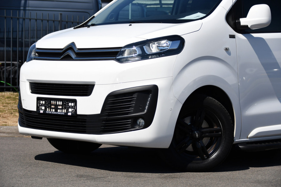 Citroën Jumpy 2.0 BlueHDI 120 L3 PB Edition Camera, Cruise, Carplay, Clima, 122pk, Trekhaak, 6 zitplaatsen, Sensoren, Multimedia, Uniek!