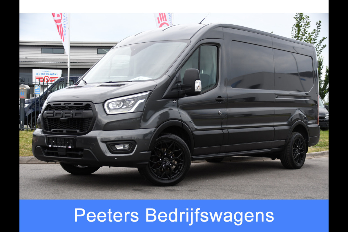 Ford Transit 350 2.0 TDCI L3H2 Limited PB Edition Camera, Cruise, Carplay, Xenon, Automaat, 185pk, Multimedia, Trekhaak, Sensoren, Uniek!