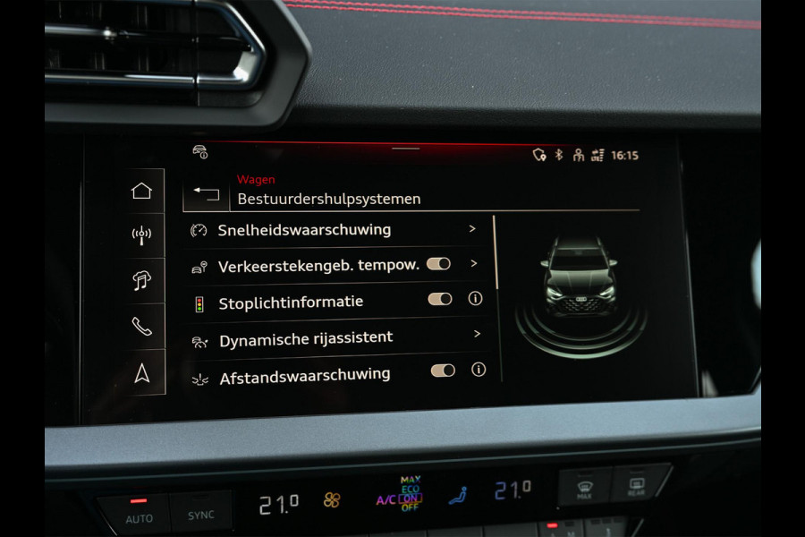 Audi A3 Sportback 45 TFSI e S edition Competition | Nardo Grey | Panoramadak | 5 jr garantie | Ambiance interieur | Sonos Sound | Active Cruise | S-Seats + Memory | Head-Up | Camera | Stoelverwarming | Keyless |
