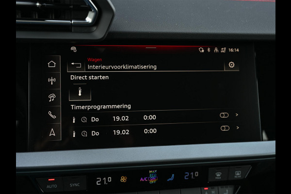 Audi A3 Sportback 45 TFSI e S edition Competition | Nardo Grey | Panoramadak | 5 jr garantie | Ambiance interieur | Sonos Sound | Active Cruise | S-Seats + Memory | Head-Up | Camera | Stoelverwarming | Keyless |