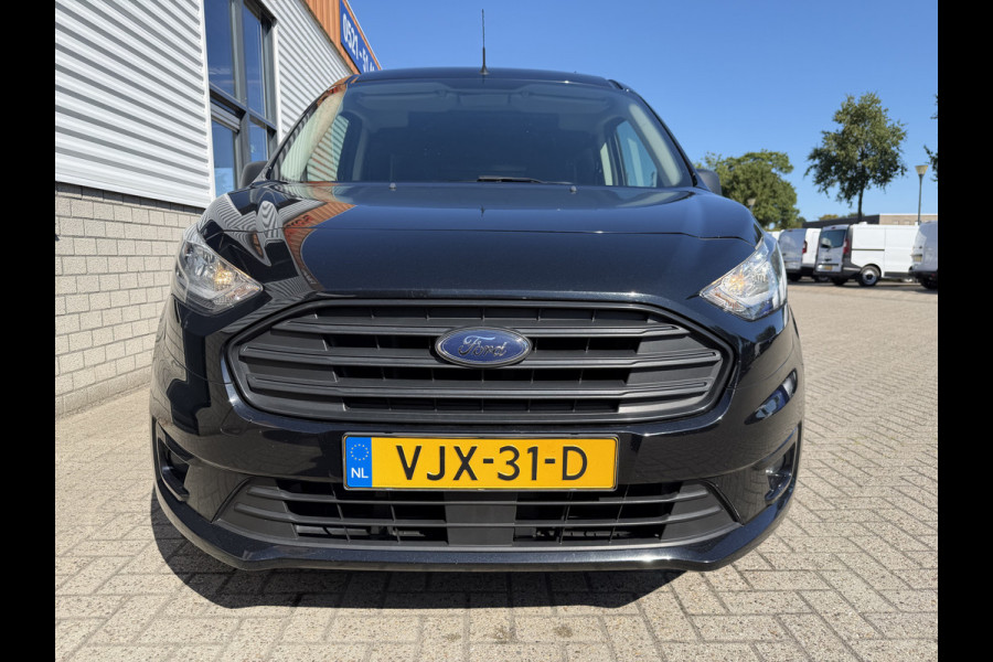 Ford Transit Connect 1.5 EcoBlue 100pk L2 Trend / distributie riem compleet vervangen / lease vanaf € 201 / vaste prijs rijklaar € 11.950 ex btw / bpm vrij / euro 6 / zwart metallic / trekhaak !