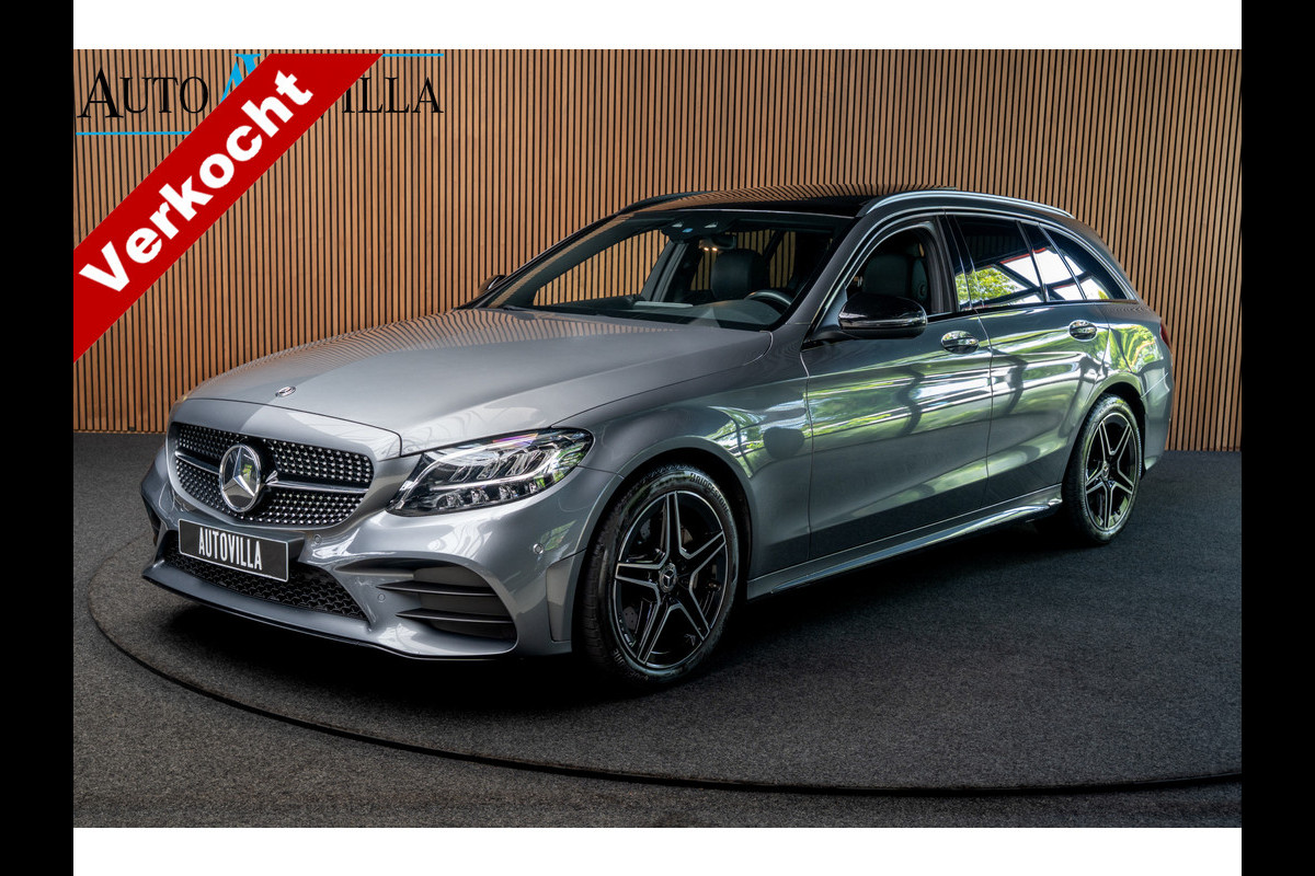 Mercedes-Benz C-Klasse Estate 180 AMG Pano Leer Camera Navi LED PTS Elekt. achterklep Elektr. trekhaak LM velgen BTW auto!
