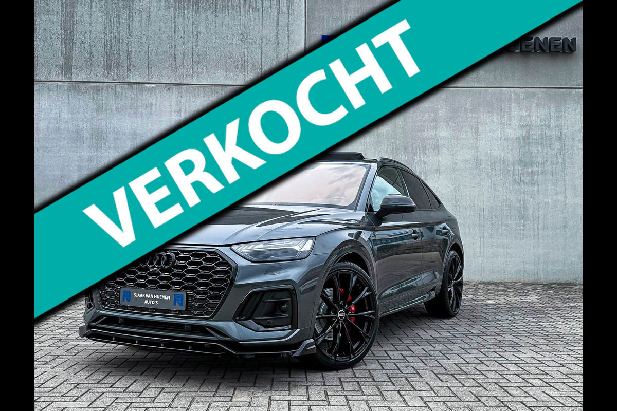 Audi Q5 Sportback 55TFSIe 367pk Quattro Competition S Edition S-Line Audi Exclusive|Pano|Luchtv|RS+Massage+Memory|360°|HUD|B&O|SQ5