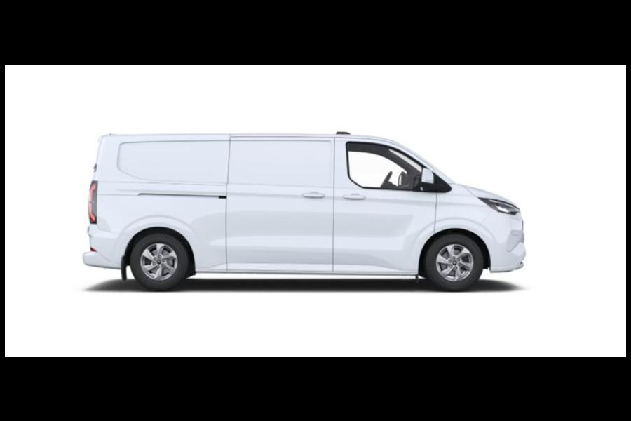 Ford E-Transit Custom 340 L2H1 Limited 71 kWh 218pk | Laadvloer bescherming | 12-weg verstel- en verwarmbare AGR bestuurders- en passagiersstoel Laadvloer bescherming,12-weg verstel- en verwarmbare AGR bestuurders- en passagiersstoel | Trekhaakvoorbereiding | 17 inch lichtmetalen velgen (Carbonised Grey) | Driver Assistent Pack Ultimate | AGM accu | BEV 3-fase oplaadkabel (mode 3, 32A, 10m)