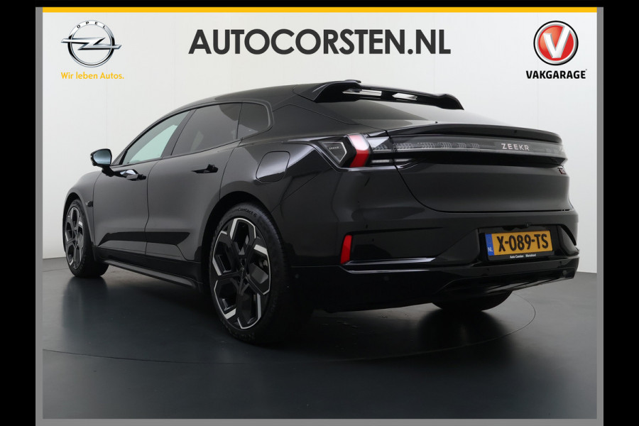 ZEEKR 001 AWD Performance 544PK 100kWh SOH 97% Panoramadak Warmtepomp 360°Camera Adap.Cruise Navi Ecc Stoel+Stuur+Achterbankverwarming Hea Lmv 22" Pdc Elek.Achterklep Matrix Led Apple Carplay/Android Auto Draadloze telefoonlader 2.000kg Trekvermogen! 1e Eigenaar Origineel Nederlandse Auto