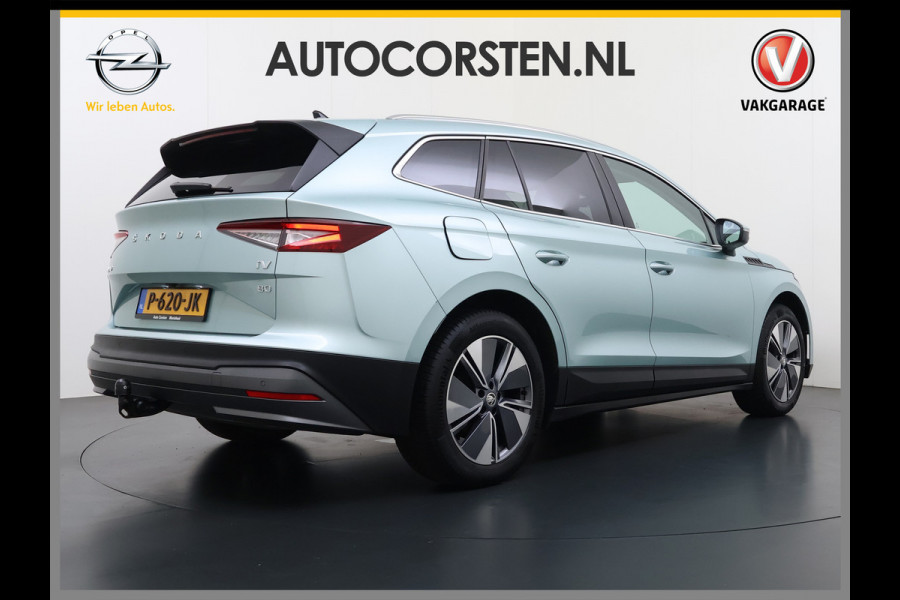 Škoda ENYAQ iV 80 Trekhaak Adap.Cruise SOH 96% Camera Stoel+AchterbankStuurverwarming 3-Zone Ecc Navi Apple Carplay Android Auto P-Assist Privacy Glas Pdc Bluetooth Assistentie Pakket Climate Pakket Comfort Pakket 1.000KG Trekgewicht 1e Eigenaar Dealeronderhouden