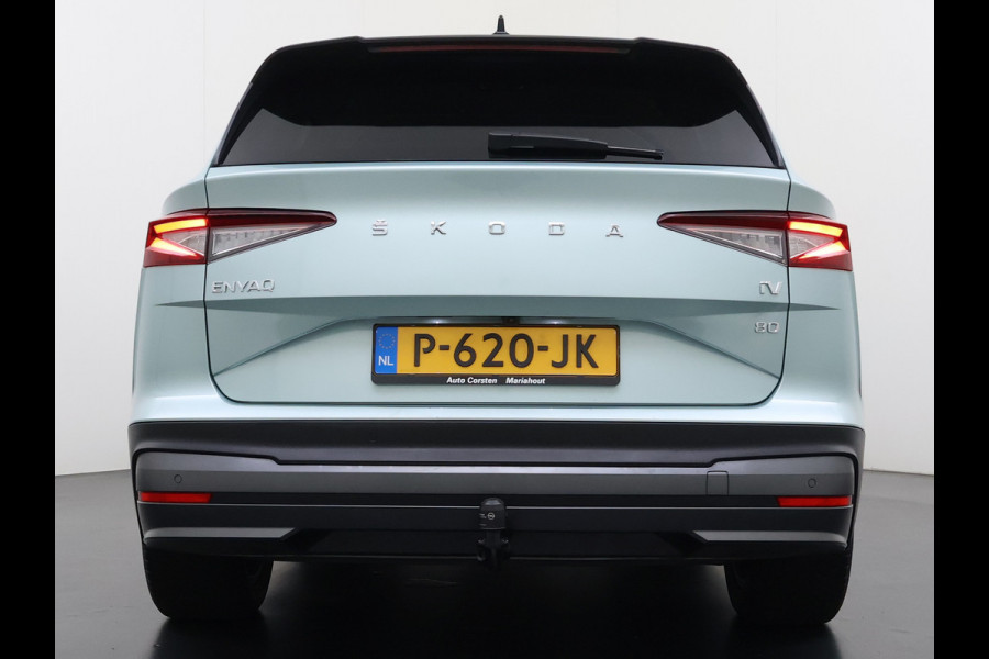 Škoda ENYAQ iV 80 Trekhaak Adap.Cruise SOH 96% Camera Stoel+AchterbankStuurverwarming 3-Zone Ecc Navi Apple Carplay Android Auto P-Assist Privacy Glas Pdc Bluetooth Assistentie Pakket Climate Pakket Comfort Pakket 1.000KG Trekgewicht 1e Eigenaar Dealeronderhouden