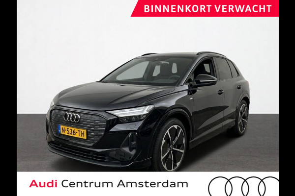 Audi Q4 e-tron 50 quattro S edition 77 kWh Lederen bekleding | 21 inch lichtmetalen velgen | Parkeercamera | Navigatie
