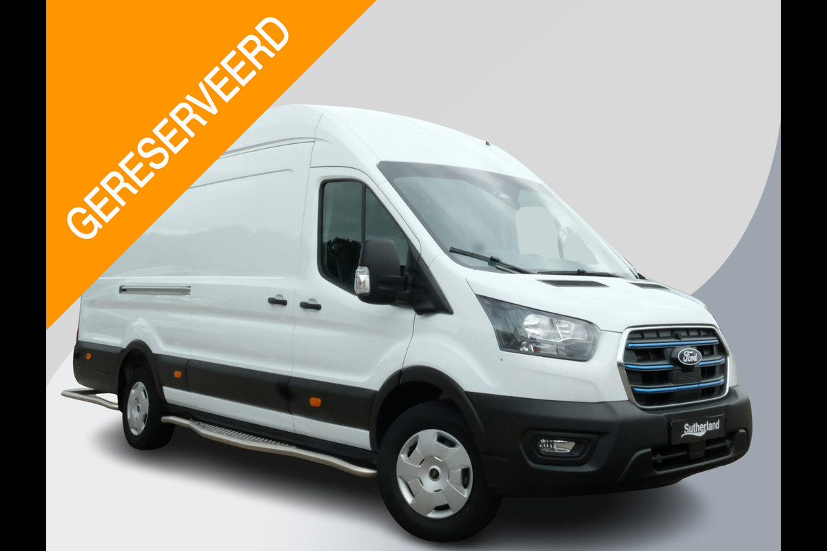 Ford E-Transit Bestelauto 350 L4 Trend 184pk Elektrisch | 68kwh | Ford Voorraad | Volledige inrichting | Side bars | Doorloopfunctie cabine | Subco |