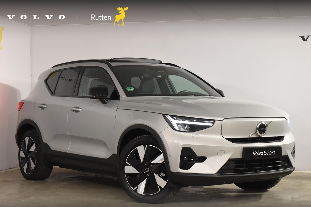 Volvo XC40 Single Motor Extended Range Ultimate 82 kWh / Adaptieve cruise control / Elektrische achterklep / Stoel - en stuurwielverwarming / Elektrisch verstelbare voorstoelen met geheugen / Extra getint glas / 360 Camera / Harman Kardon /