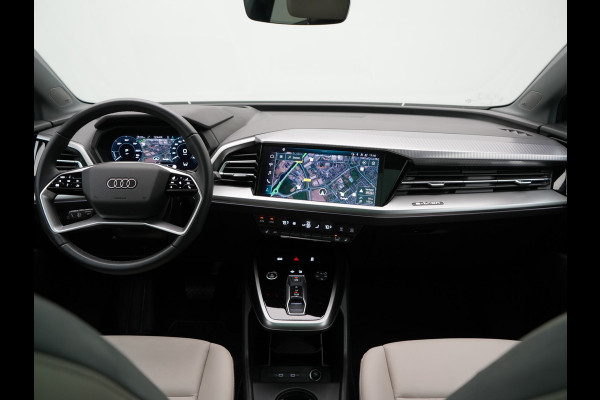 Audi Q4 e-tron 55 Quattro Advanced edition 82 kWh 340pk | Panodak | Adaptive Cruise | Head Up | Sonos Audio | Camera | Matrix LED | Stoelen & Stuur Verwarmd | Blis | Apple Carplay | Navigatie | DAB |