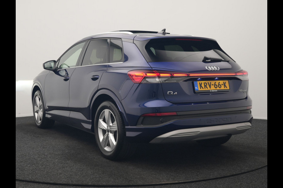 Audi Q4 e-tron 55 Quattro Advanced edition 82 kWh 340pk | Panodak | Adaptive Cruise | Head Up | Sonos Audio | Camera | Matrix LED | Stoelen & Stuur Verwarmd | Blis | Apple Carplay | Navigatie | DAB |