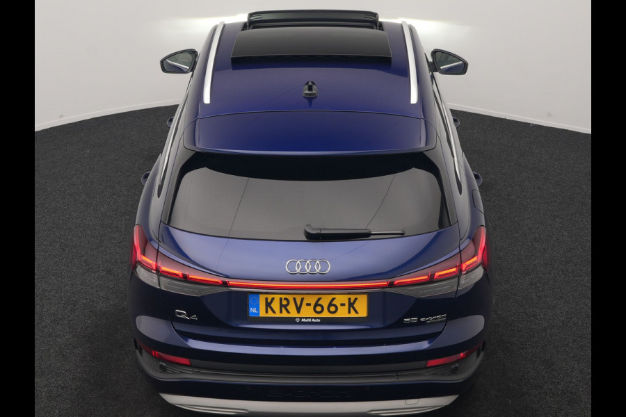 Audi Q4 e-tron 55 Quattro Advanced edition 82 kWh 340pk | Panodak | Adaptive Cruise | Head Up | Sonos Audio | Camera | Matrix LED | Stoelen & Stuur Verwarmd | Blis | Apple Carplay | Navigatie | DAB |