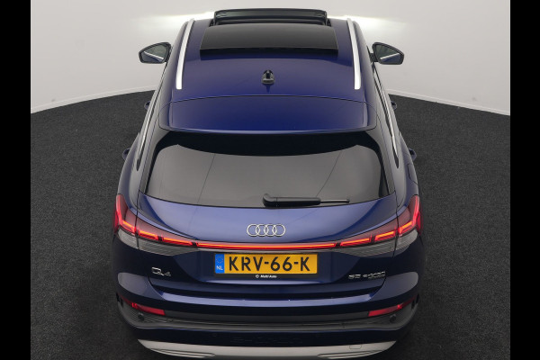 Audi Q4 e-tron 55 Quattro Advanced edition 82 kWh 340pk | Panodak | Adaptive Cruise | Head Up | Sonos Audio | Camera | Matrix LED | Stoelen & Stuur Verwarmd | Blis | Apple Carplay | Navigatie | DAB |