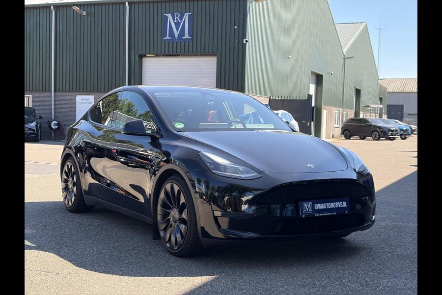 Tesla Model Y Performance AWD 75 kWh SOH 95% | 21 INCH TURBINE VELGEN| TESLA FABRIEKSGARANTIE T/M 01-2027 of 80.000KM!| RESTERENDE FABRIEKSGARANTIE OP DE HOOGVOLTACCU + AANDRIJFLIJN T/M 01-2031 of 192.000KM!