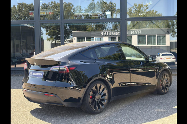Tesla Model Y Performance AWD 75 kWh SOH 95% | 21 INCH TURBINE VELGEN| TESLA FABRIEKSGARANTIE T/M 01-2027 of 80.000KM!| RESTERENDE FABRIEKSGARANTIE OP DE HOOGVOLTACCU + AANDRIJFLIJN T/M 01-2031 of 192.000KM!
