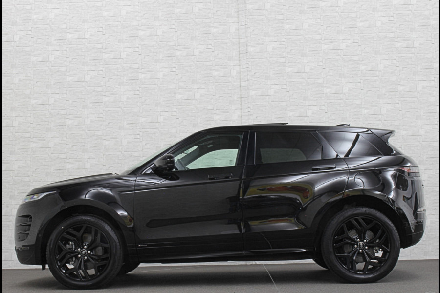 Land Rover Range Rover Evoque P300e AWD R-Dynamic HSE | Panorama | 360 Camera | Leder | Memory | Digitale-Cockpit | Keyless-Entry | Meridian-Sound | Stuurverwarming | Getint Glas | Black-Optic | 20 inch | Stand-Clima | Dodehoek | Lane Assist | Camera-Spiegel |