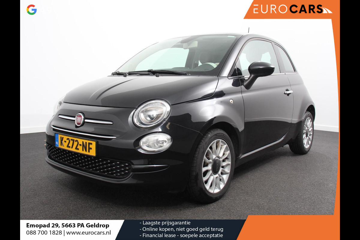 Fiat 500 1.2 Lounge Navigatie Leder Interieur Climate Control Panoramadak Parkeer sensoren