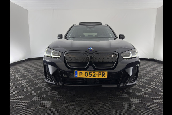 BMW iX3 High Executive 80 kWh [3-Fase-11kW] {Soh-100%} (INCL-BTW) Aut. *PANO | LEATHER | ADAPTIVE-CRUISE | FULL-LED | HARMAN/KARDON | BLIND-SPOT | DIGI-COCKPIT | HEATED-COMFORTSEATS | CAMERA | DAB+ | NAVI-FULLMAP | TOWABAR | 20''ALU*