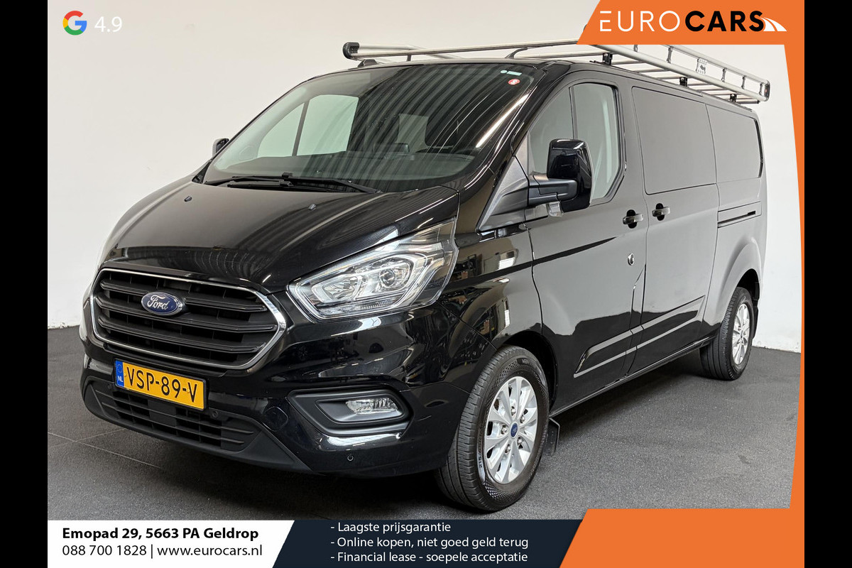 Ford Transit Custom 300 2.0 TDCI L2H1 Limited Dubbele cabine Navigatie Airco 2 Schuifdeuren Trekhaak Parkeersensoren Carplay DAB