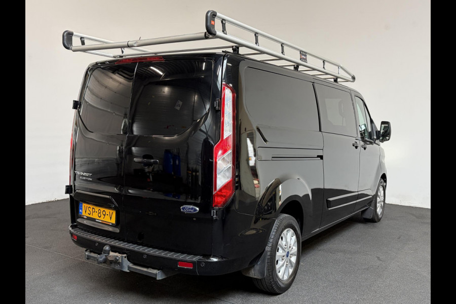Ford Transit Custom 300 2.0 TDCI L2H1 Limited Dubbele cabine Navigatie Airco 2 Schuifdeuren Trekhaak Parkeersensoren Carplay DAB
