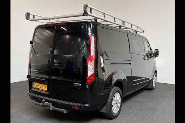 Ford Transit Custom 300 2.0 TDCI L2H1 Limited Dubbele cabine Navigatie Airco 2 Schuifdeuren Trekhaak Parkeersensoren Carplay DAB