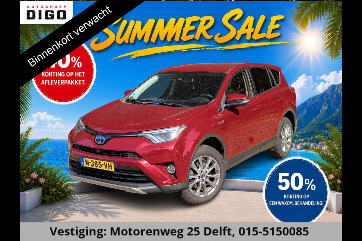 Toyota RAV4 2.5 HYBRID AWD DYNAMIC GARANTIE 4-2029! TREKHAAK . PARKEERSENSOREN VOOR & ACHTER . STOEL/STUUR VERWARMING .