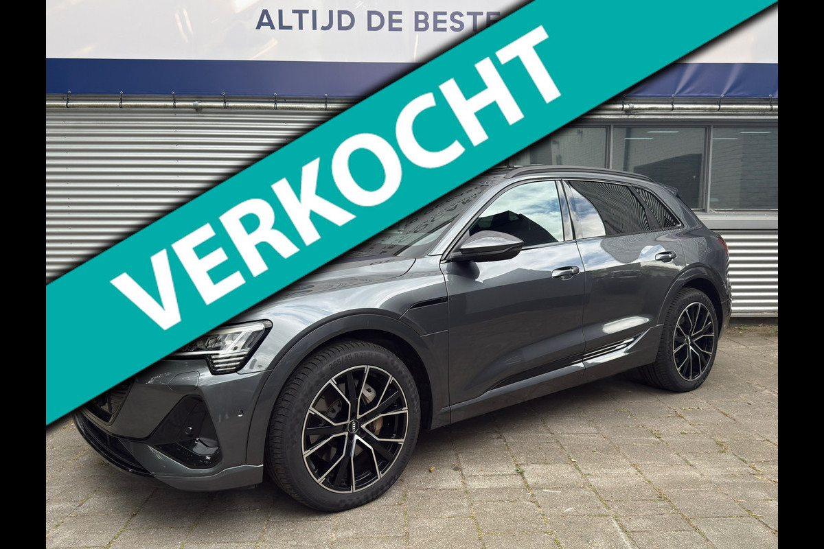 Audi e-tron E-tron 50 quattro Launch edition Black S-Line l 86% SOH l Pano l Camera l Trekhaak l
