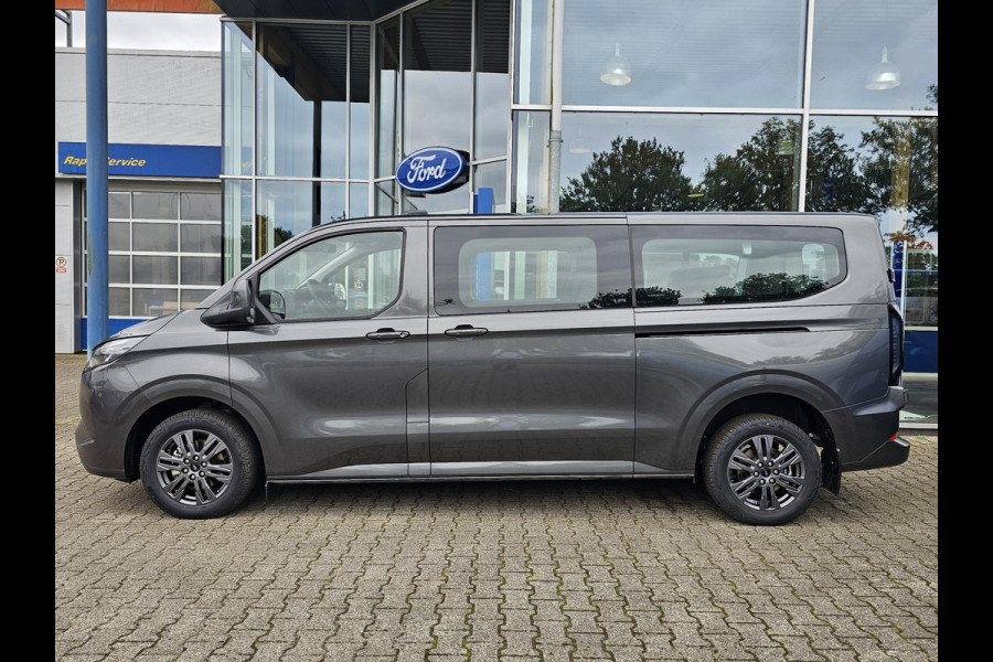 Ford Transit Custom 340 2.5 PHEV L2H1 Limited 233pk | Kombi | Incl. BTW/BPM | Dubbele zijschuifdeur | Privacy Glass | Inklapbare trekhaak | Verwarmbare bijrijdersbank | 17 inch lichtmetalen velgen | Driver Assistance Pack Premium | Verwarmbaar stuurwiel