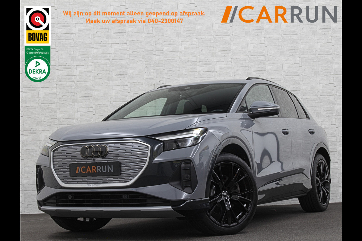 Audi Q4 e-tron 40 204PK 77 kWh | #RS-Leder | 5x Q4 OP VOORRAAD! | ACC | Sportstoelen | Getint Glas | MMI+ | Dynamic-Pakket | Stoelverwarming | Zwarte Hemelbekleding | LED | Lane Assist |