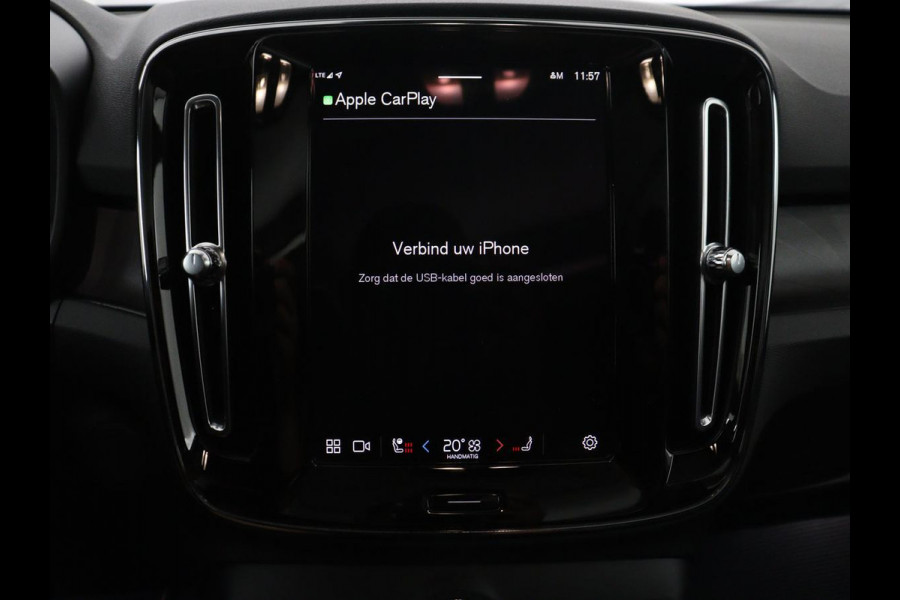 Volvo C40 Recharge Twin Intro Edition 78 kWh | SOH 91,2% | Panoramadak | Leder/alcantara | Memory | Stuur/stoel verwarming | Carplay | Harman/Kardon | 360 camera | Park assist