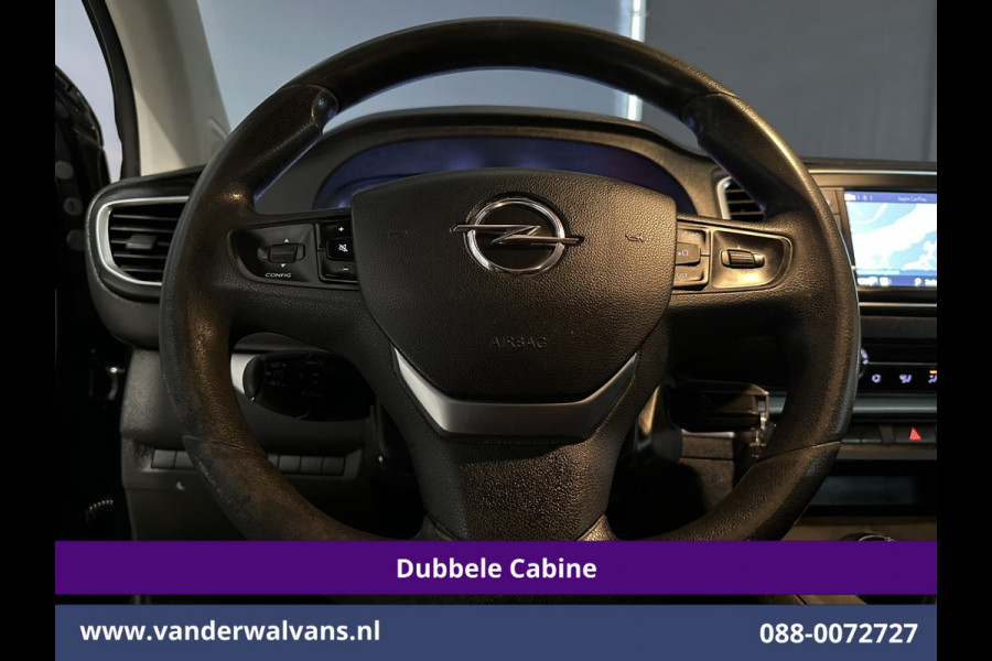 Opel Vivaro 2.0 CDTI 123pk Automaat L3H1 Dubbele Cabine Euro6 Airco | 5-Zits | Camera | Navigatie | Apple Carplay Cruisecontrol, Parkeersensoren