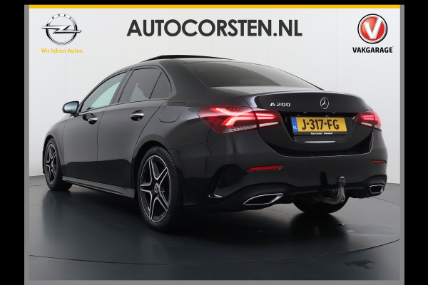 Mercedes-Benz A-Klasse 200 164PK AUT-7 AMG Pano-Dak Trekhaak Adap.Cruise Camera Navi Elek.Stoelen+Memory+Verwarmd Apple Carplay Android Rijassistentiepakket Business Plus-pakket Pdc Privacy Glas DAB Bluetooth Lmv Isofix Apps 1.600KG Trekgewicht Origineel Nederlandse Auto