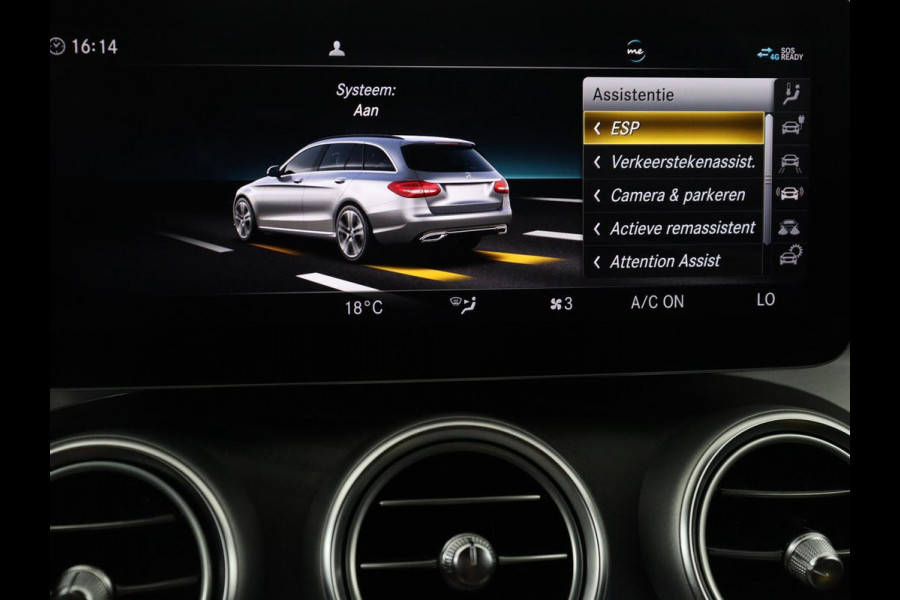 Mercedes-Benz C-Klasse Estate 300 e Business Solution AMG Limited d | SOH 88,2% | Leder/alcantara | Cruise control | Lane assist | Elektrische achterklep | 360 camera | Park assist | Carplay | Sfeerverlichting
