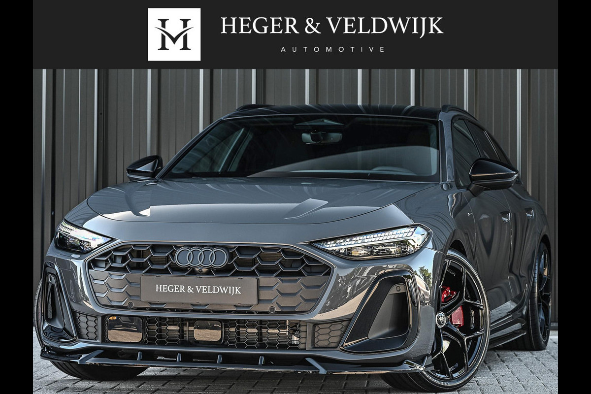 Audi A5 Avant 2.0 e-hybrid quattro S edition Competition | Nimbus grey | 367pk | S-Seats | Panoramadak | B&O Sound | Head-Up | 360 Camera | Adaptive Cruise | Trekhaak | Passagiers display |