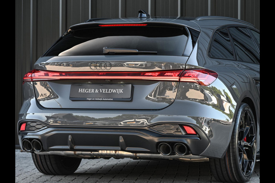 Audi A5 Avant 2.0 e-hybrid quattro S edition Competition | Nimbus grey | 367pk | S-Seats | Panoramadak | B&O Sound | Head-Up | 360 Camera | Adaptive Cruise | Trekhaak | Passagiers display |
