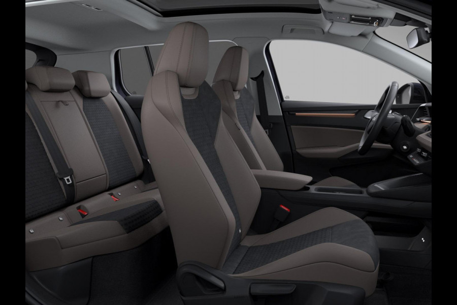Škoda Epiq Business Launch Edition 56 kWh 211 pk | Suite Interieur | Light & View Pakket | Panorama Dak | Trekhaak | Velgen: 19" lichtmetalen velgen Lark, zwart