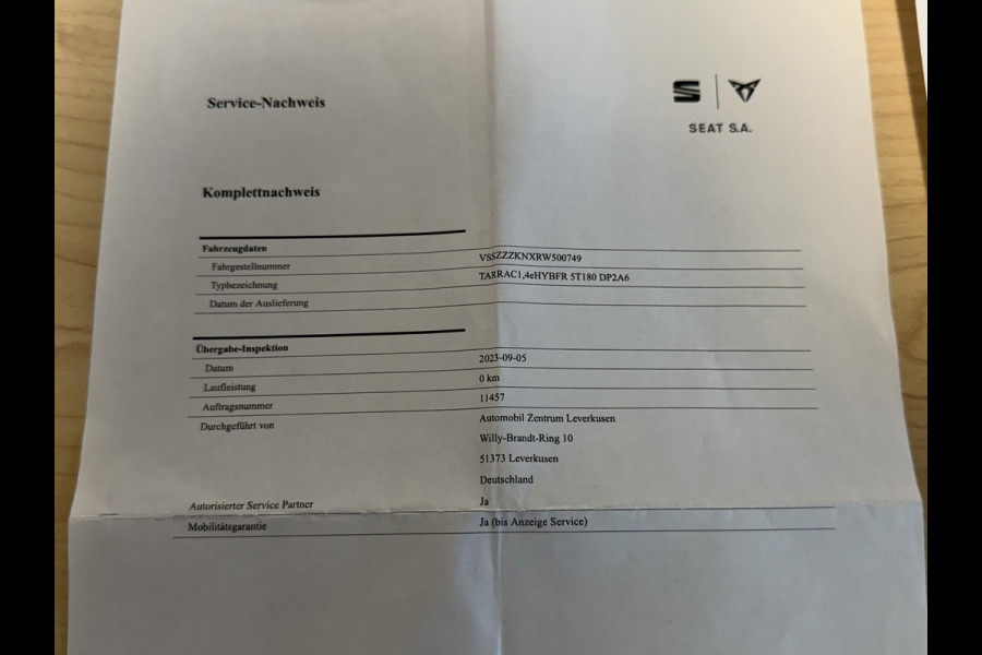 Seat Tarraco 1.4 TSI e-Hybrid PHEV FR Business Intense 20"/Panoramadak/Trekhaak/Camera/Keyless/Dodehoek/Elektrische klep/Stuur + stoelverwarming v+a
