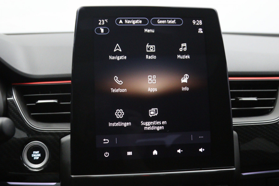Renault Arkana 1.6 E-Tech hybrid 145 PK R.S. Line E-Tech engineered, Schuif-Kanteldak, leder, Adap. Cruise Control, Camera