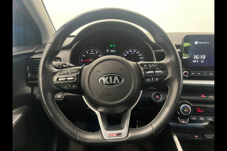 Kia Stonic 1.0 74kW GT Line Automaat Navigatie Apple Carplay Android Auto Camera Parkeersensoren achter Adaptive Cruise Control Stoel- en stuurverwarming Full Led Half leder Climate Control Lichtmetalen velgen