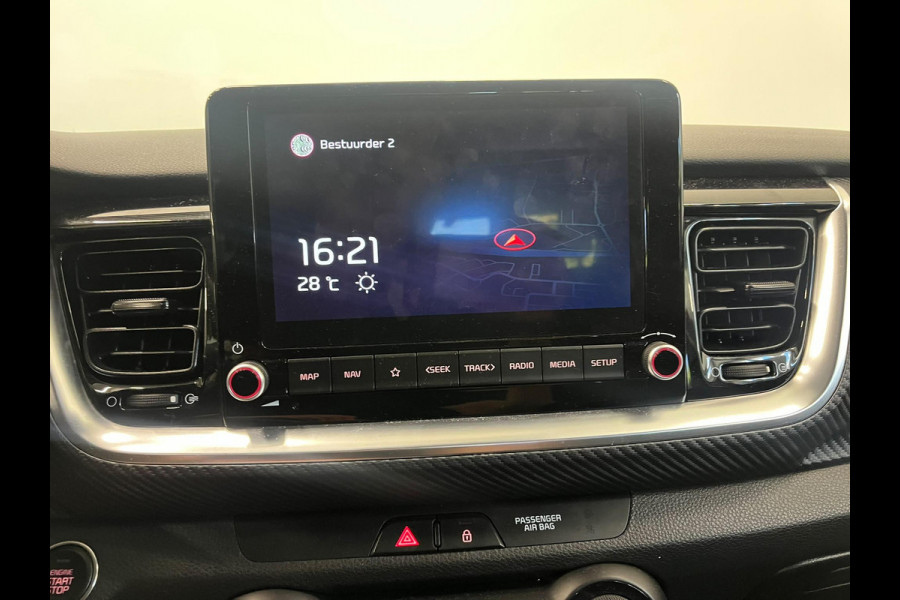 Kia Stonic 1.0 74kW GT Line Automaat Navigatie Apple Carplay Android Auto Camera Parkeersensoren achter Adaptive Cruise Control Stoel- en stuurverwarming Full Led Half leder Climate Control Lichtmetalen velgen