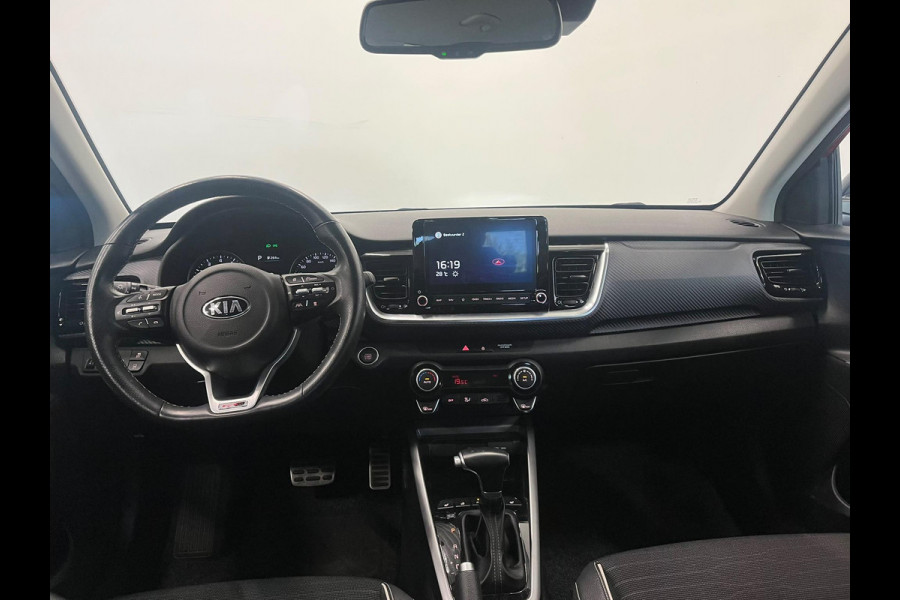 Kia Stonic 1.0 74kW GT Line Automaat Navigatie Apple Carplay Android Auto Camera Parkeersensoren achter Adaptive Cruise Control Stoel- en stuurverwarming Full Led Half leder Climate Control Lichtmetalen velgen
