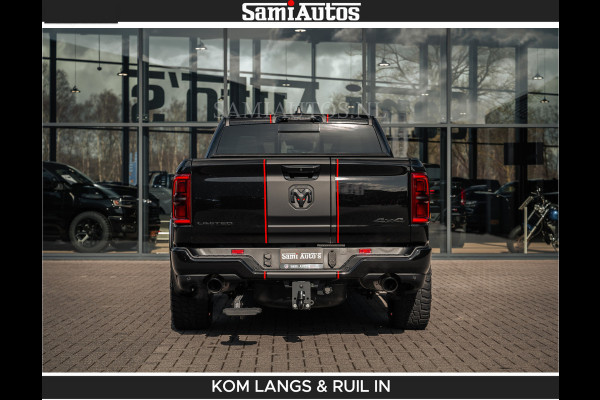 Dodge Ram HULK PACKAGE | Limited Night H.O 540HP 706Nm | Massage + Full Option | De Meest Luxe en Volle Pick-Up in zijn Klasse | Hulk Pack Comfortabele Dubbele Cabine met Royale 5 Zitplaatsen | BPM vrij | Nu Leverbaar uit Voorraad | Voorraad Nr 2353 - 5412 | De specialist in Amerikaanse pick‑ups in Nederland en Europa.