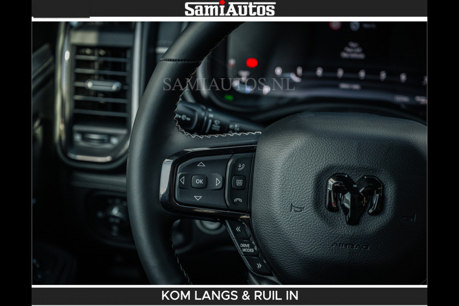 Dodge Ram HULK PACKAGE | Limited Night H.O 540HP 706Nm | Massage + Full Option | De Meest Luxe en Volle Pick-Up in zijn Klasse | Hulk Pack Comfortabele Dubbele Cabine met Royale 5 Zitplaatsen | BPM vrij | Nu Leverbaar uit Voorraad | Voorraad Nr 2353 - 5412 | De specialist in Amerikaanse pick‑ups in Nederland en Europa.