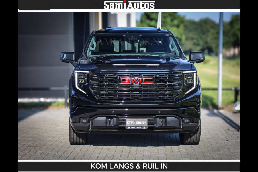 GMC Sierra DENALI 6.2 V8 426PK Full Option | De Meest Luxe Pick-Up in zijn Klasse | Comfortabele Dubbele Cabine met Royale 5 Zitplaatsen | BPM vrij | Nu Leverbaar uit Voorraad | Voorraad Nr 2058 | De specialist in Amerikaanse pick‑ups in Nederland en Europa.