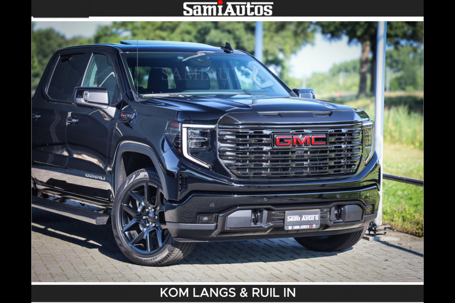 GMC Sierra DENALI 6.2 V8 426PK Full Option | De Meest Luxe Pick-Up in zijn Klasse | Comfortabele Dubbele Cabine met Royale 5 Zitplaatsen | BPM vrij | Nu Leverbaar uit Voorraad | Voorraad Nr 2058 | De specialist in Amerikaanse pick‑ups in Nederland en Europa.