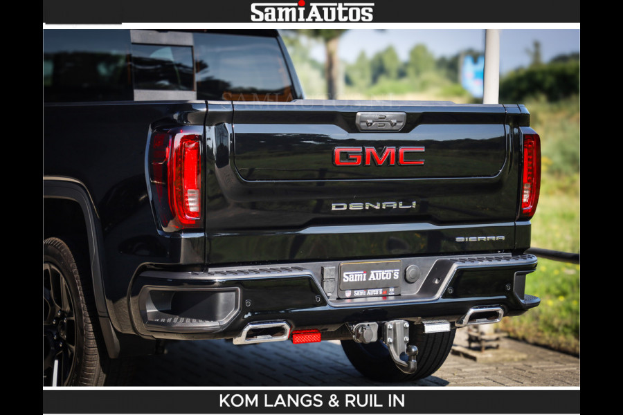 GMC Sierra DENALI 6.2 V8 426PK Full Option | De Meest Luxe Pick-Up in zijn Klasse | Comfortabele Dubbele Cabine met Royale 5 Zitplaatsen | BPM vrij | Nu Leverbaar uit Voorraad | Voorraad Nr 2058 | De specialist in Amerikaanse pick‑ups in Nederland en Europa.